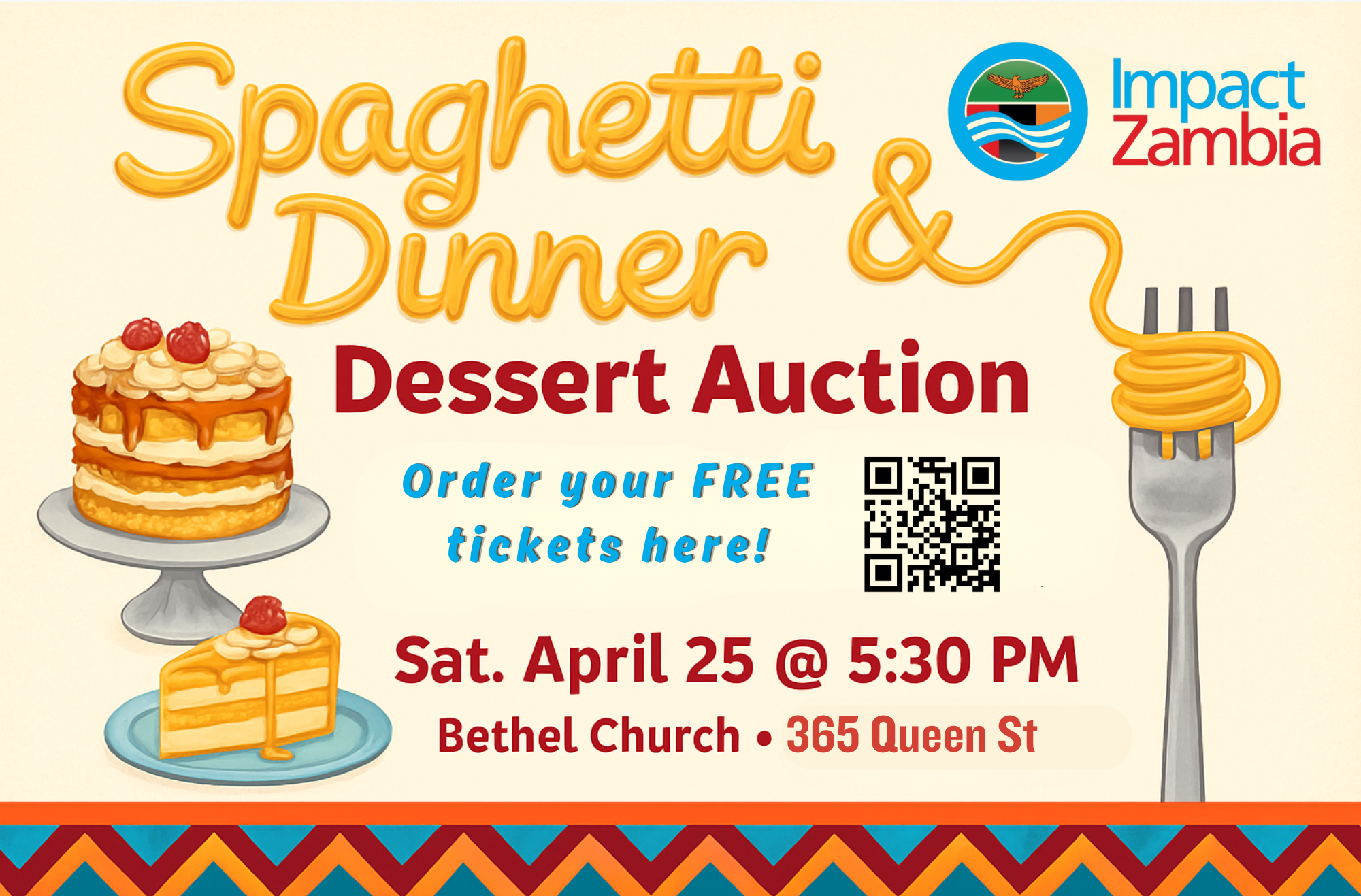 Impact Zambia Spaghetti Dinner & Fun Night